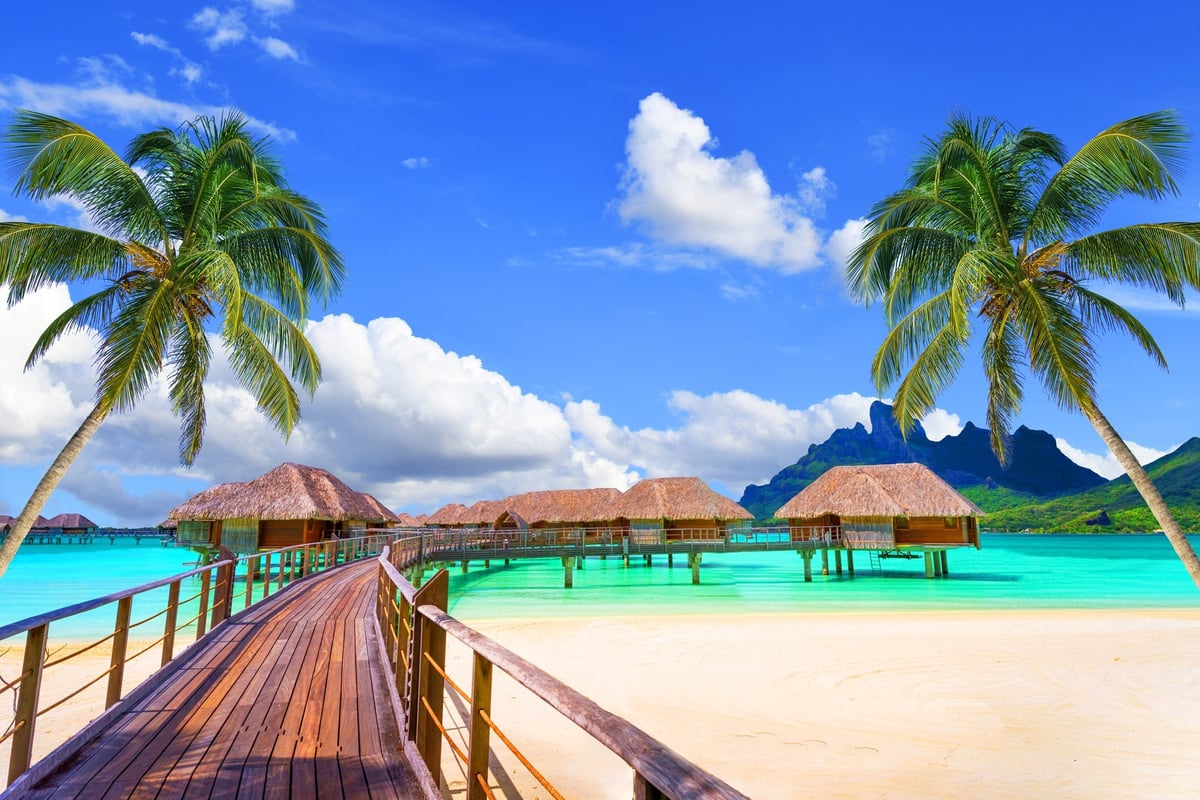 Bora Bora luxury overwater bungalows tropical paradise